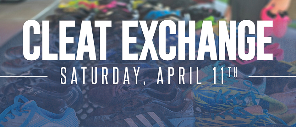 Donate outgrown cleats & shin guards